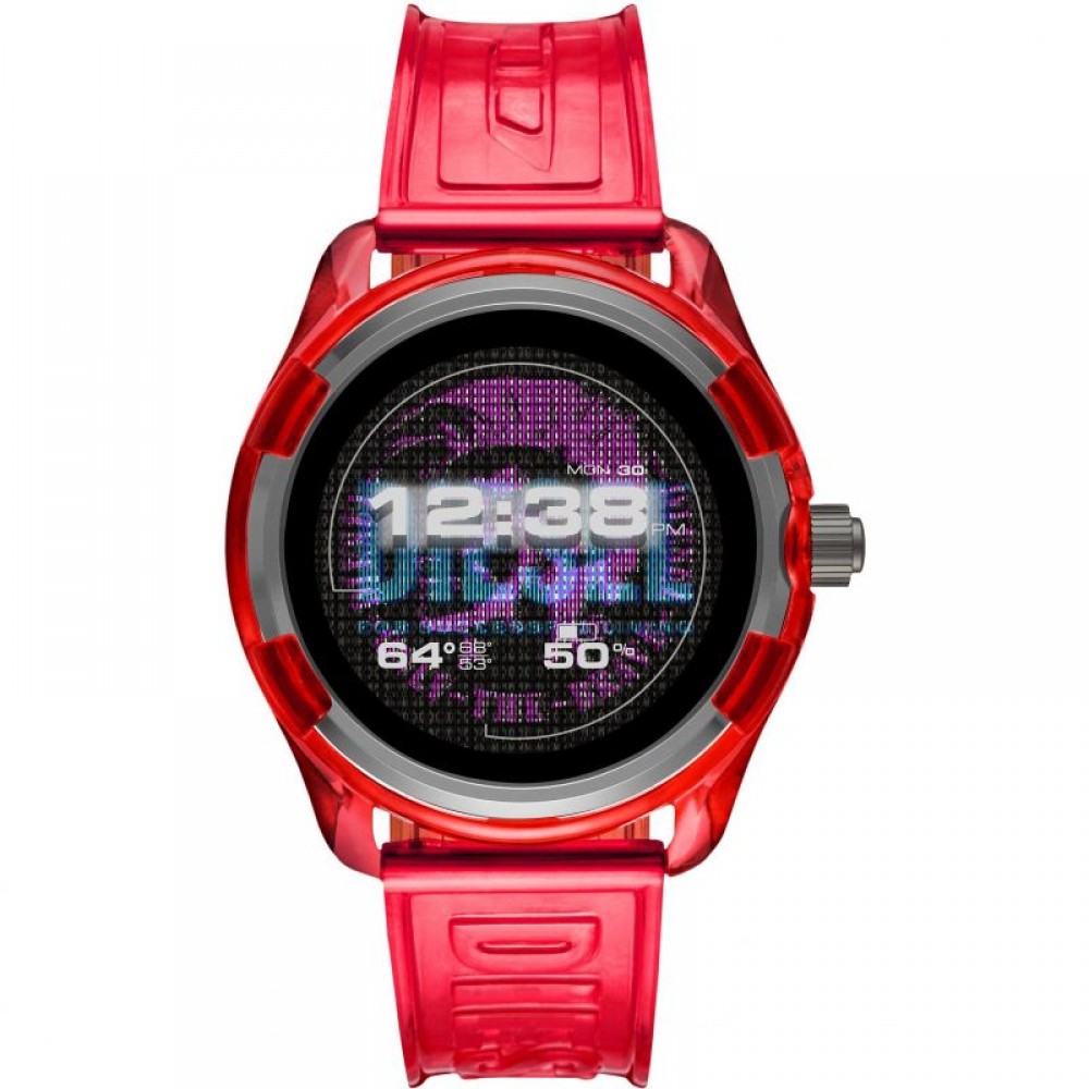Diesel Smartwatch-Red Silicone - DZT2019	