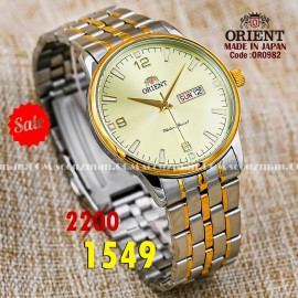 Orient quartz 1y warranty code OR0982