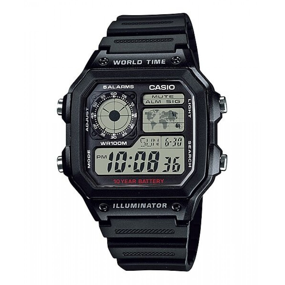 Casio Youth Digital AE-1200WH-1AVDF