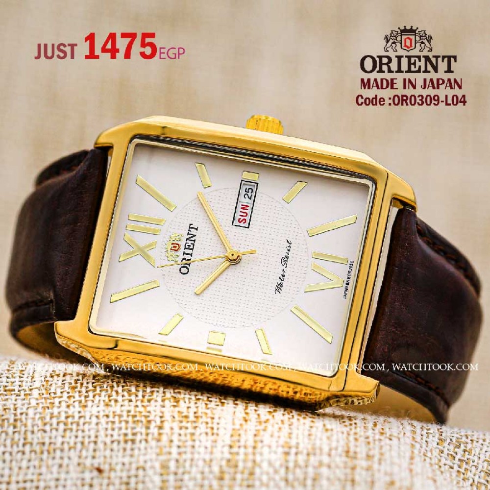 Orient quartz 1y warranty code or0309-L04