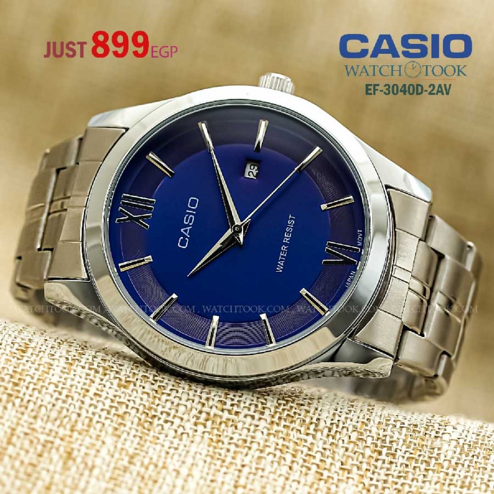Casio Classic EF-3040D-2AV 1y warranty code EF-3040D-2AV