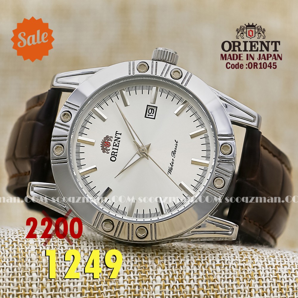 Orient for men steel gold plate gold code OR1045 