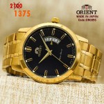 Orient for men steel gold plate gold code OR0096