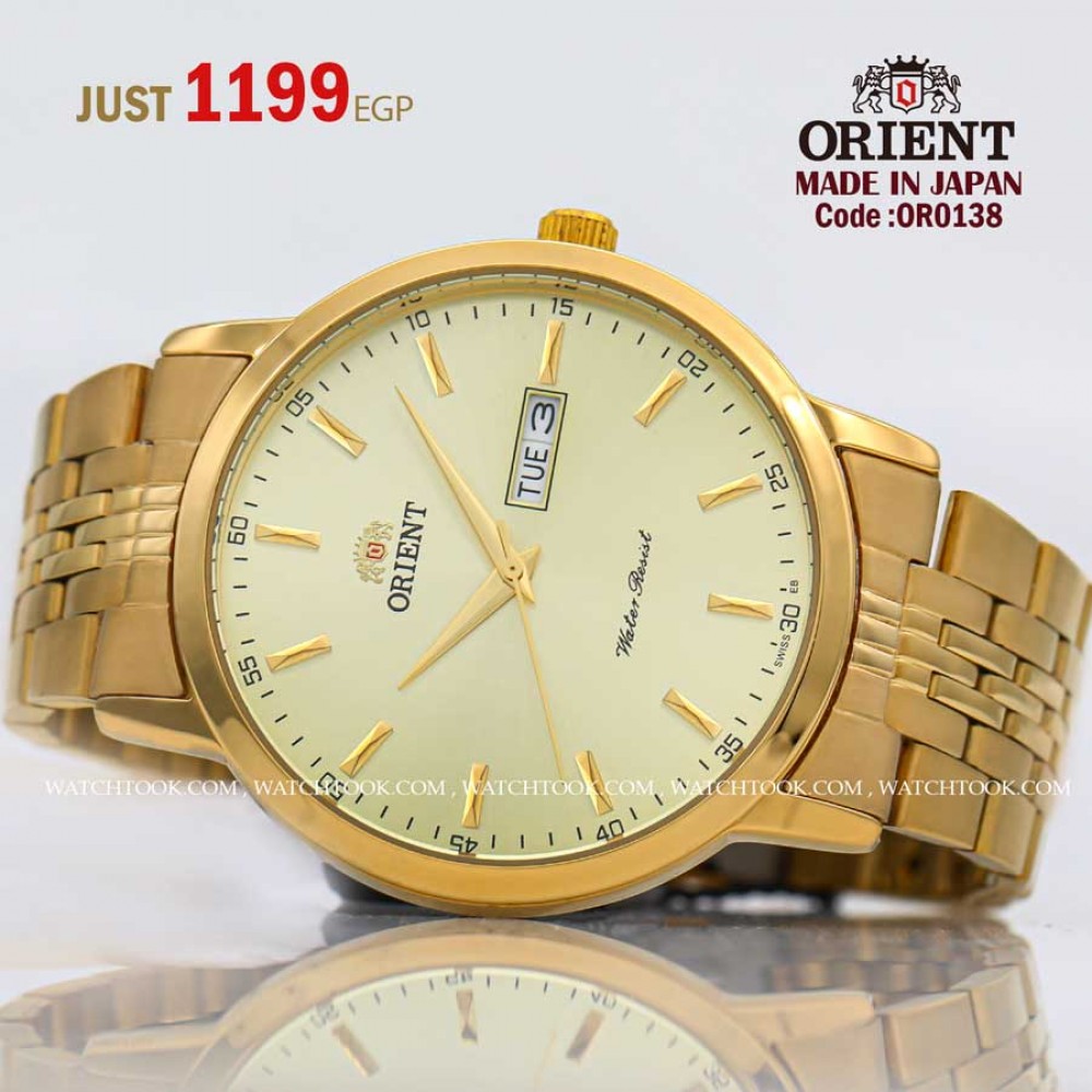 Orient quartz 1y warranty code or0138