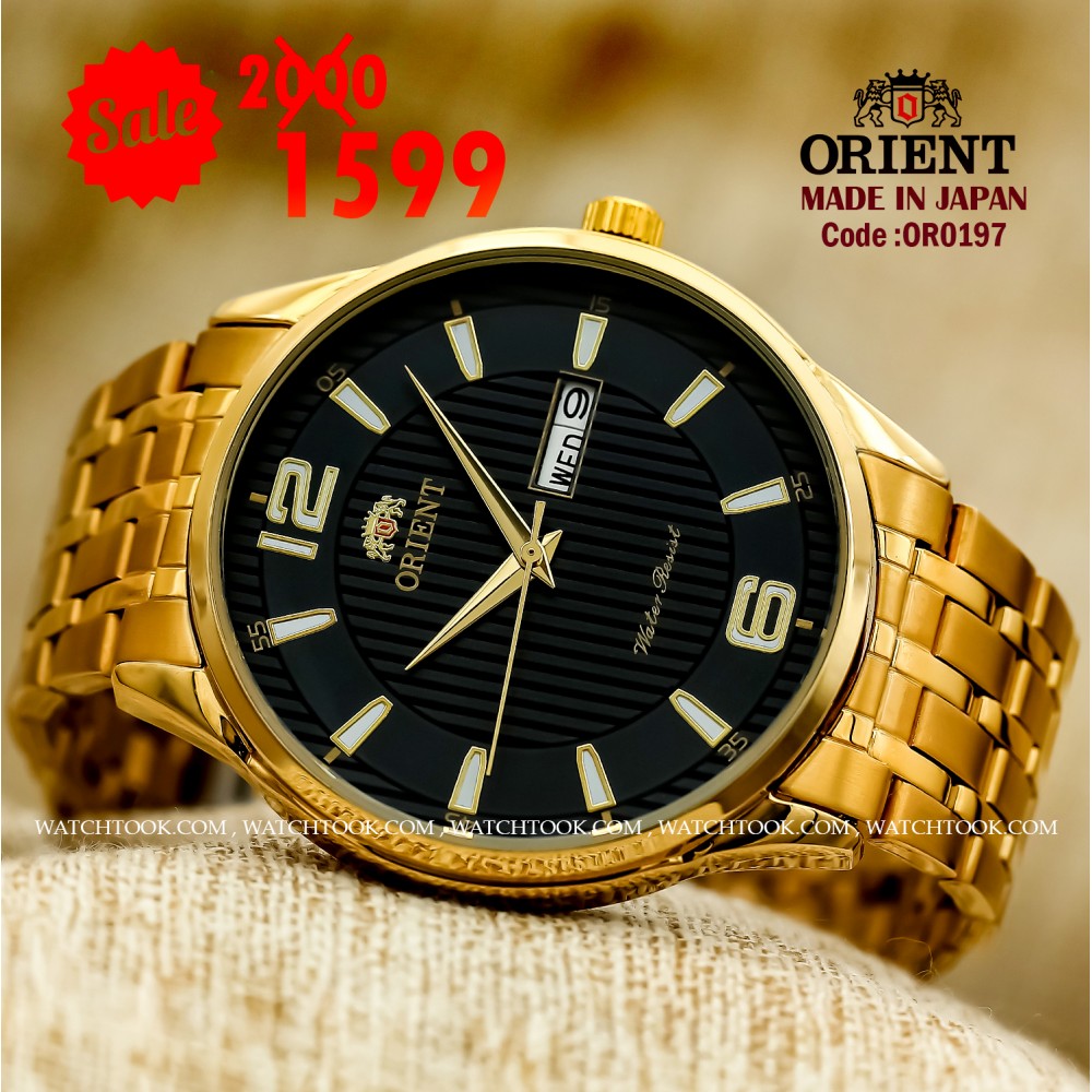 Orient quartz 1y warranty code or0197