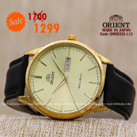 Orient quartz 1y warranty code OR0361-L11