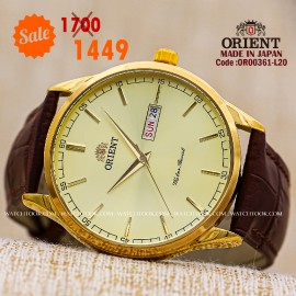 Orient quartz 1y warranty code OR0361-L20