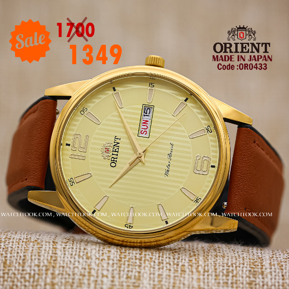 Orient quartz 1y warranty code or0433