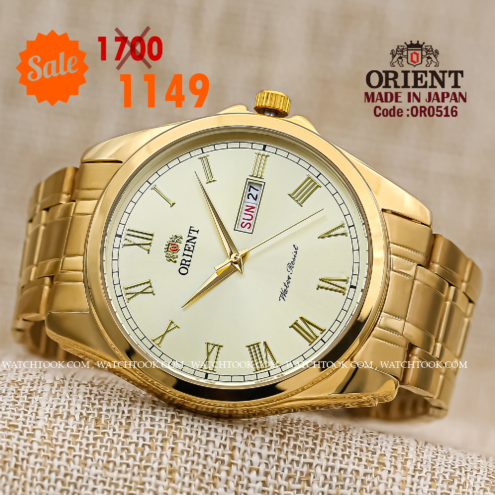 Orient quartz 1y warranty code or0516