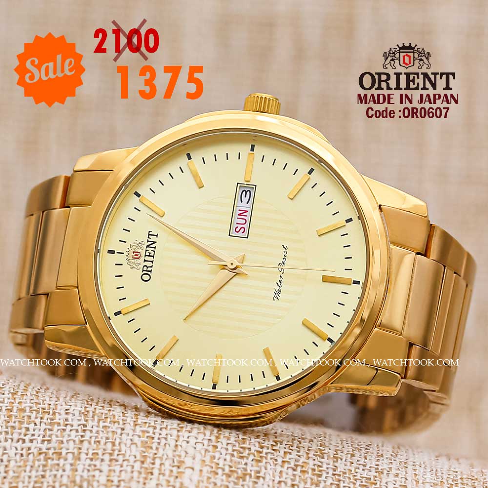 Orient quartz 1y warranty code or0607