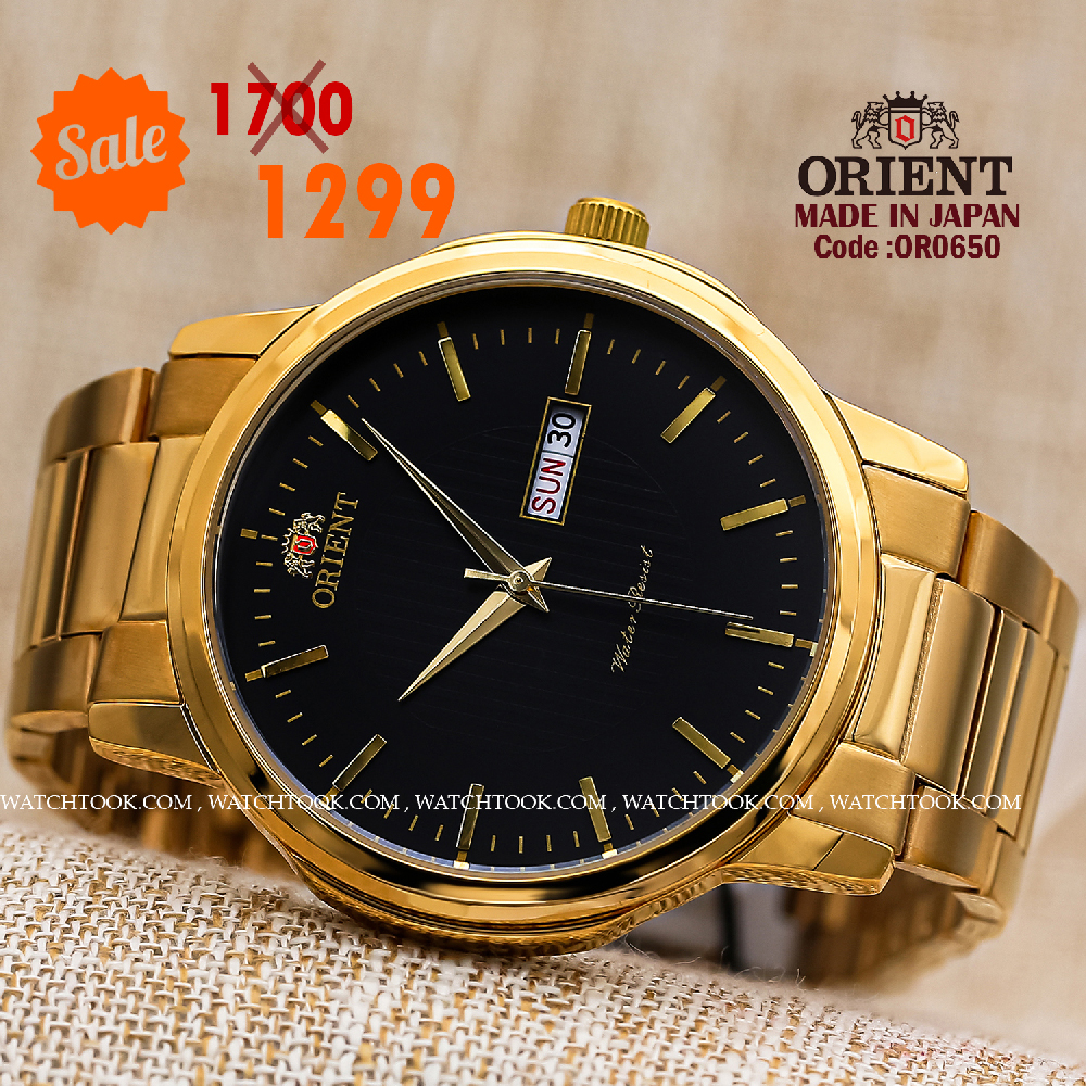 Orient quartz 1y warranty code or0650