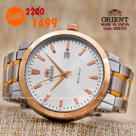 Orient quartz 1y warranty code OR0701