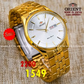 Orient quartz 1y warranty code OR0984