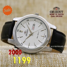 Orient for men steel gold plate gold code OR1050