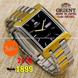 Orient for men steel gold plate gold code OR1061