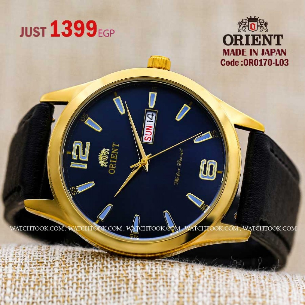 Orient quartz 1y warranty code or0170-L03